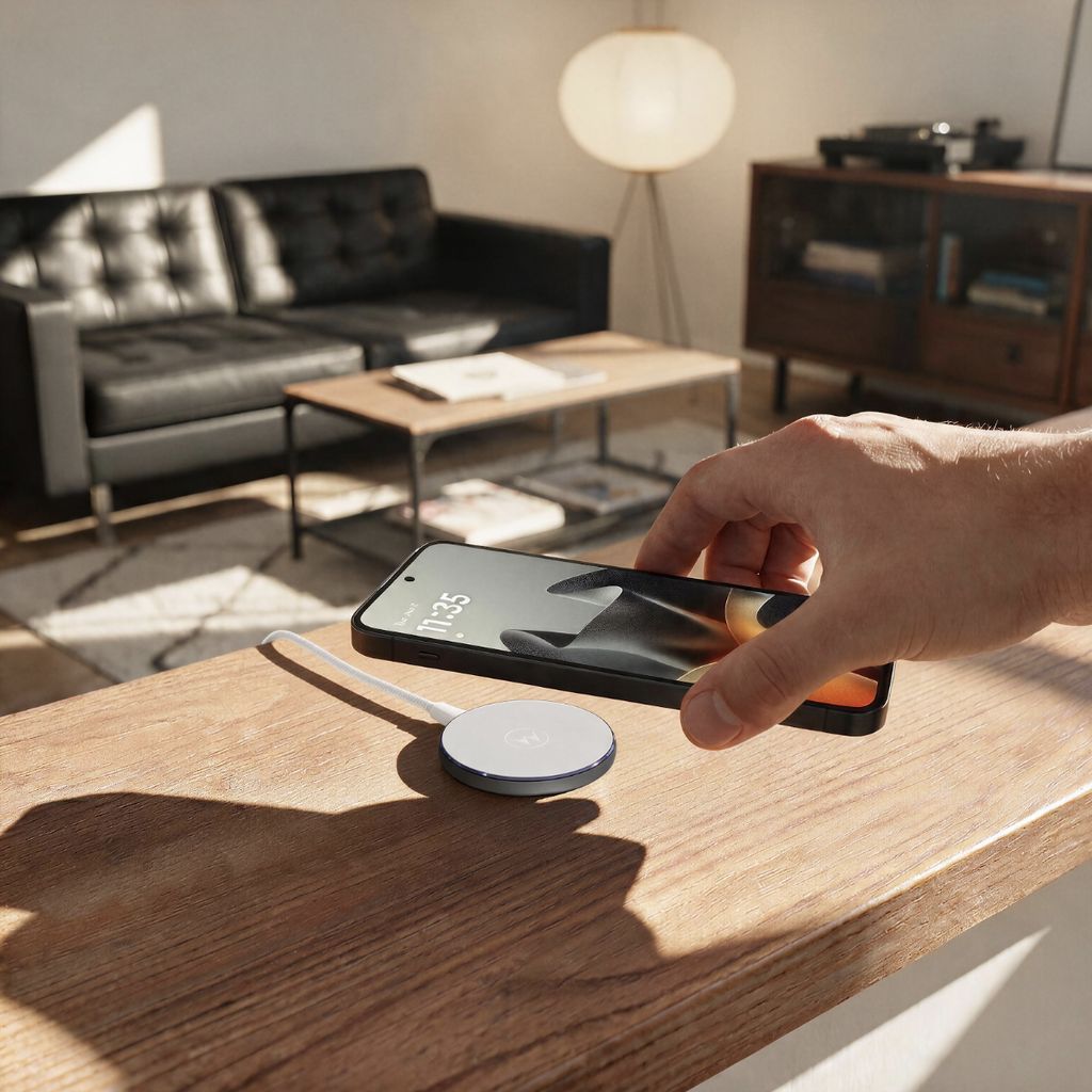 Motorola Moto Snap Wireless Charger 30W bezdrátová nabíječka bílá