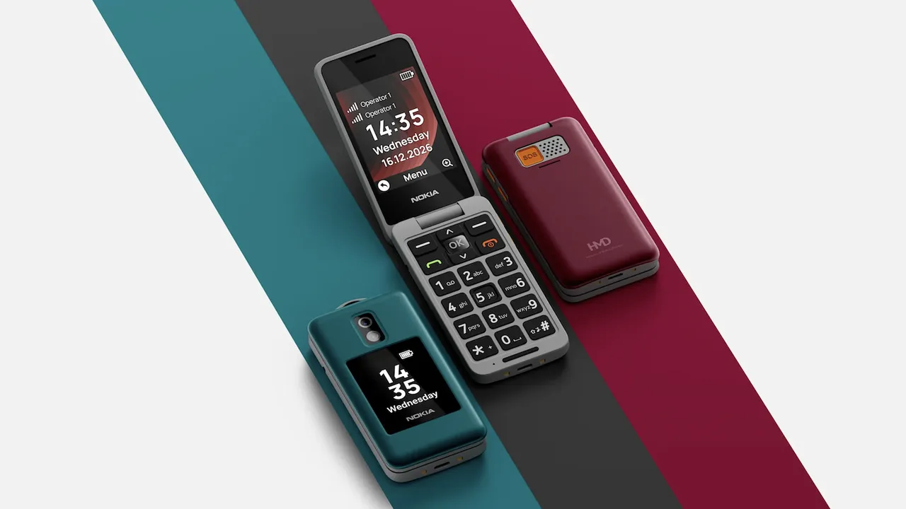 Nokia 2360 Flip vínový