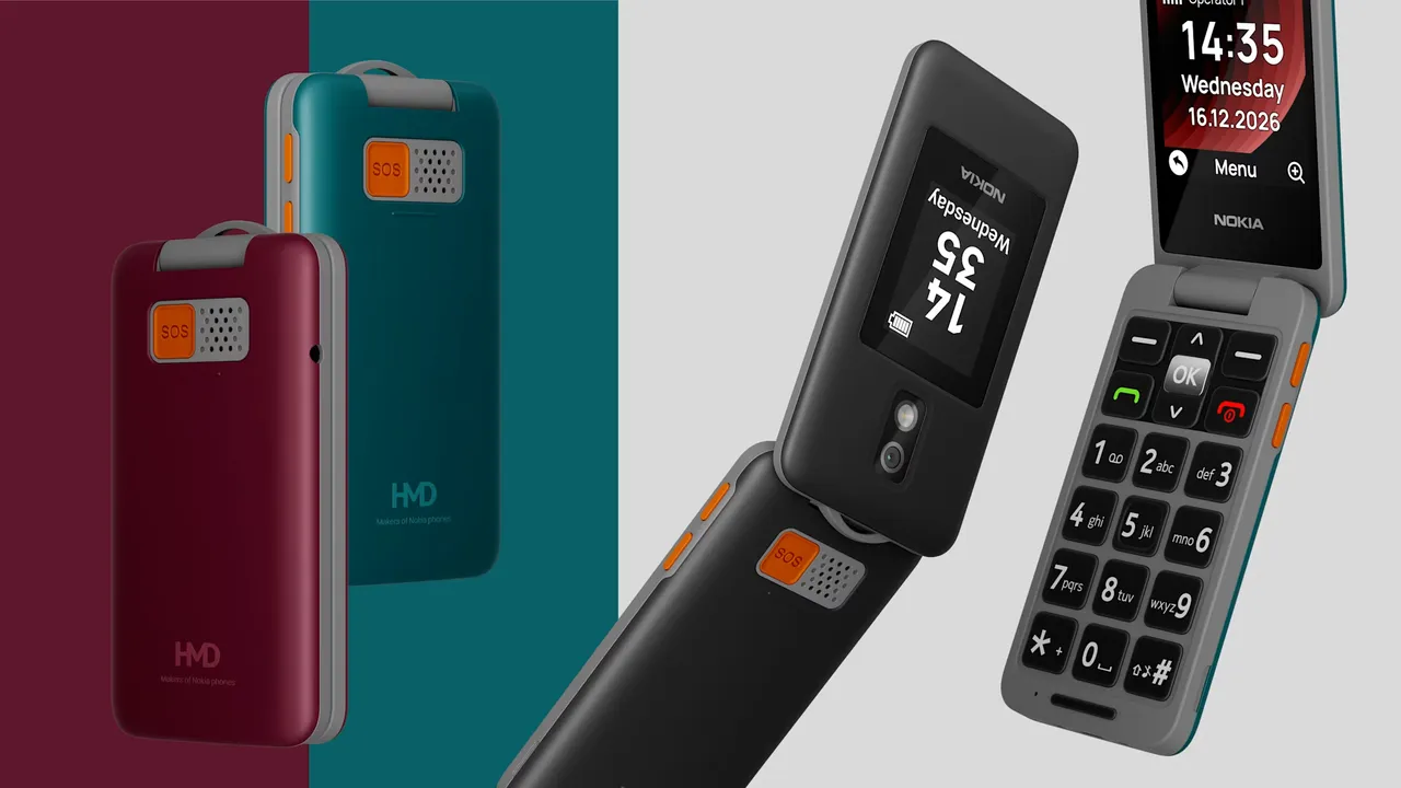 Nokia 2360 Flip vínový