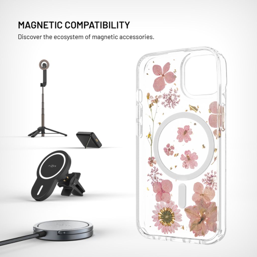 FIXED MagBloom kryt s MagSafe Apple iPhone 13 Pink Blossom