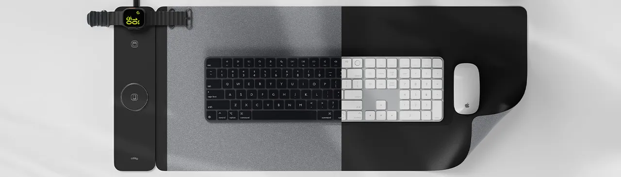 Allity Podložka na stůl pod notebook ALP-100 s bezdrátovým nabíjením 3v1 černá
