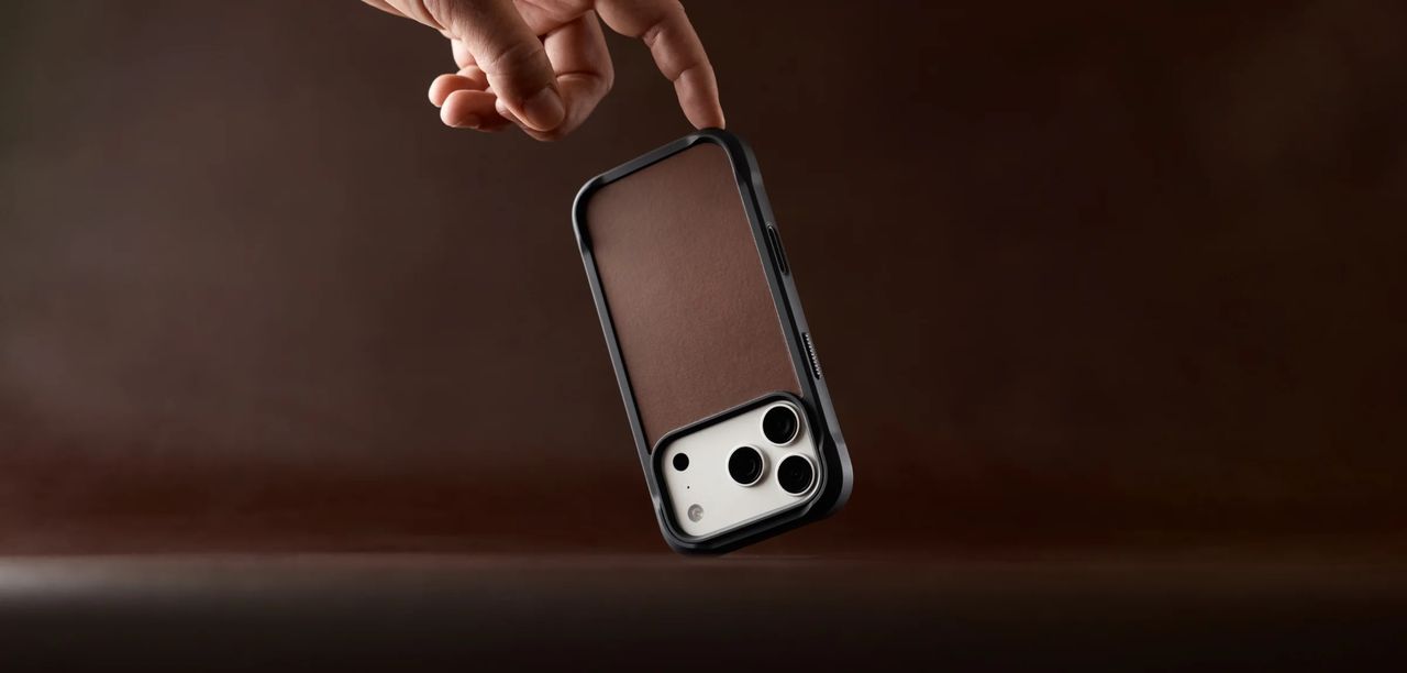 Nomad Rugged Leather (Horween) MagSafe kožený kryt iPhone 18 Pro Max Rustic Brown
