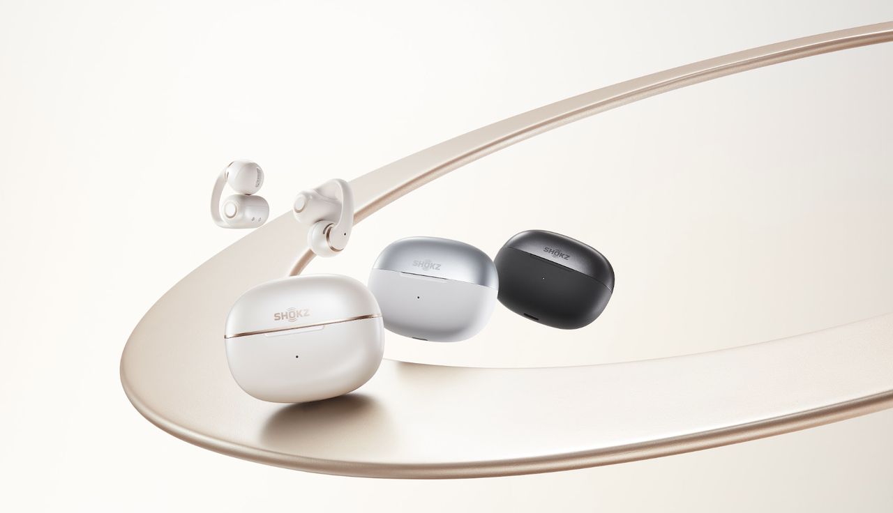 Shokz OpenDots 2 bezdrátová sluchátka bílá