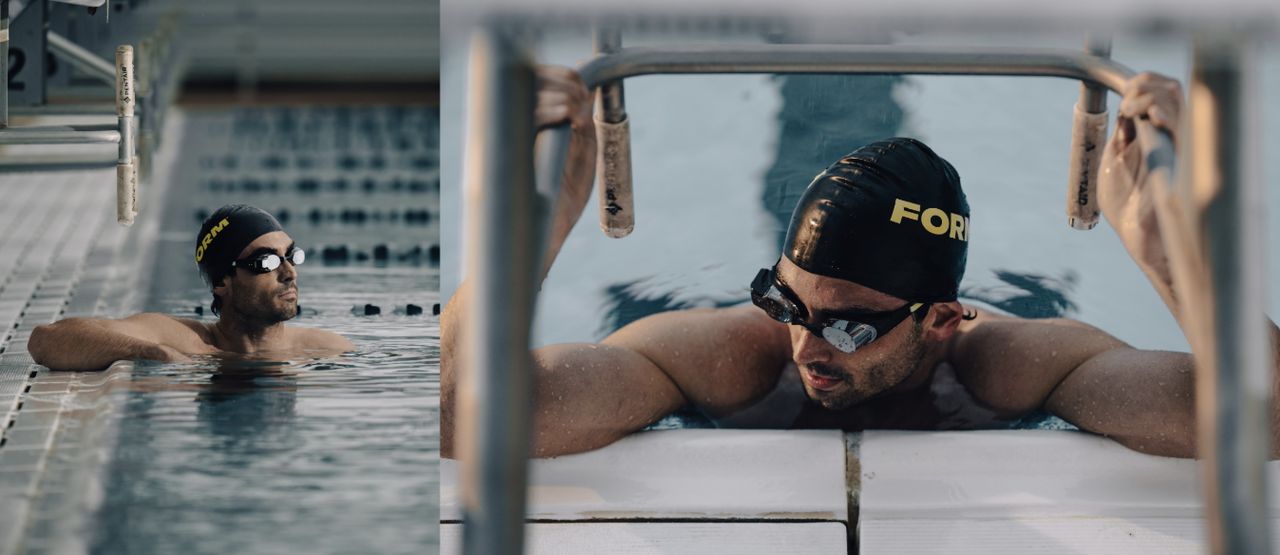 FORM Smart Swim 2 chytré plavecké brýle černé/žluté