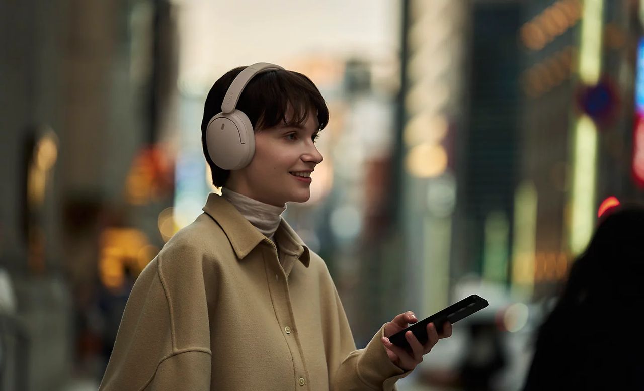 Sony WH-CH730N bezdrátová sluchátka béžová