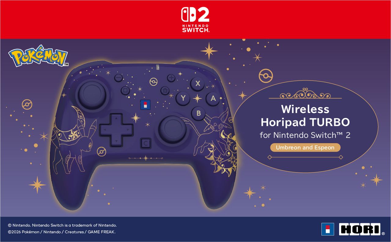 HORI HORIPAD Turbo bezdrátový herní ovladač Umbreon and Espeon