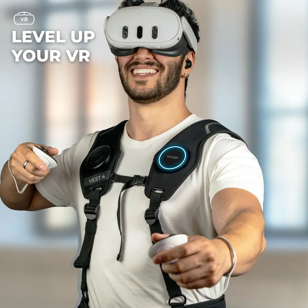 Woojer Vest 4 haptická vesta pro gaming černá