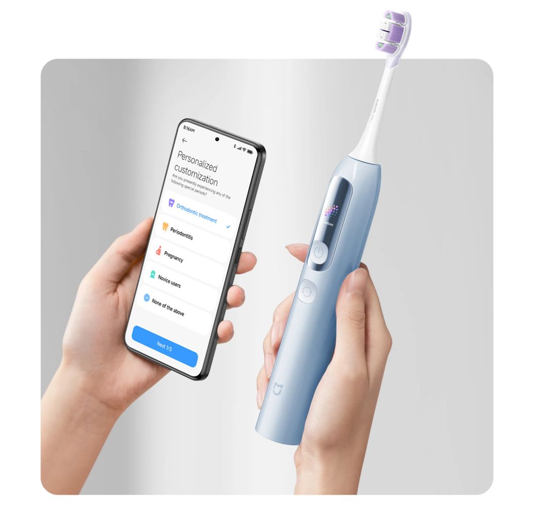 Xiaomi Mijia Smart Servo-oscillation Electric Toothbrush Pro EU elektrický kartáček bílý
