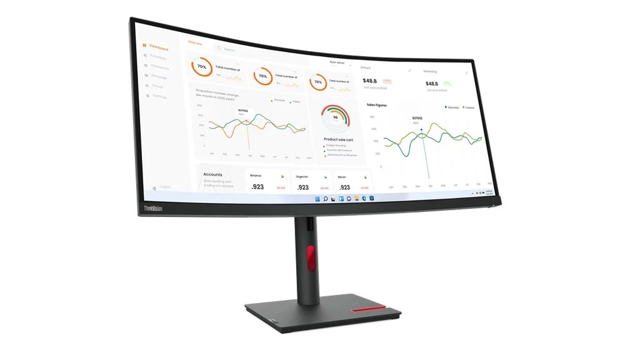 Lenovo ThinkVision T34w-30 monitor 34"