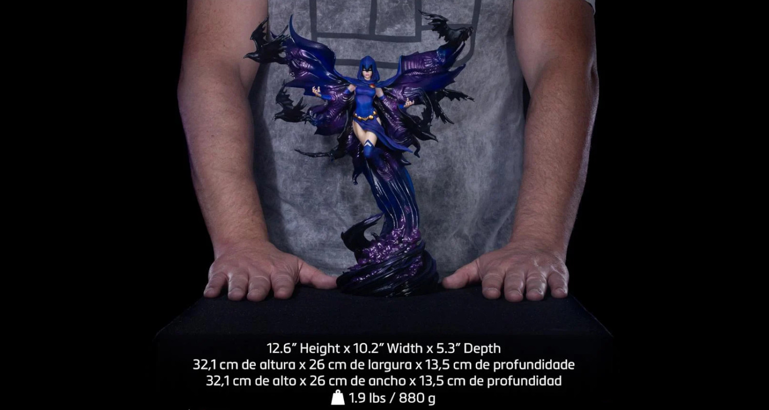 Statue Raven DC Comics 1/10 Par Iron Studios - 34 Cm, Résine Peinte à La Main, édition Limitée