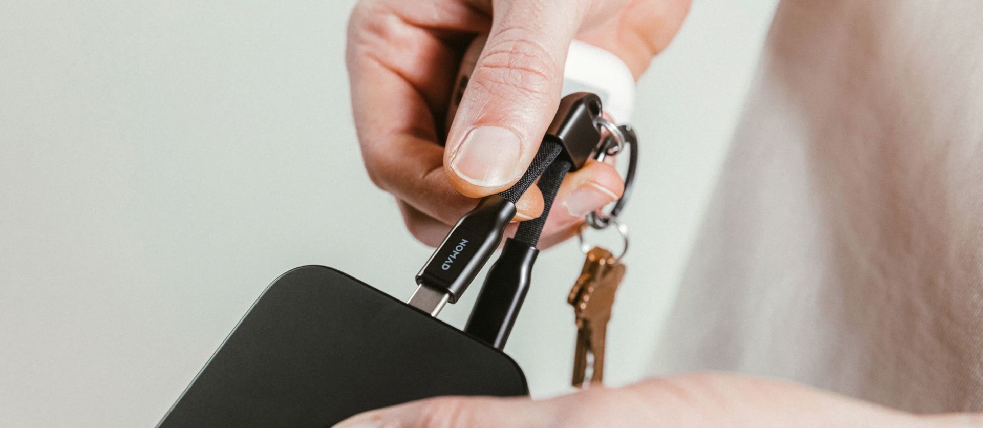 Nomad ChargeKey USB-C/USB-C klíčenka