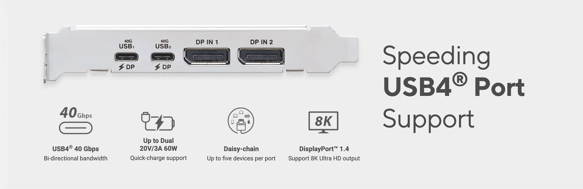ASUS USB4 PCIe Gen4 Card