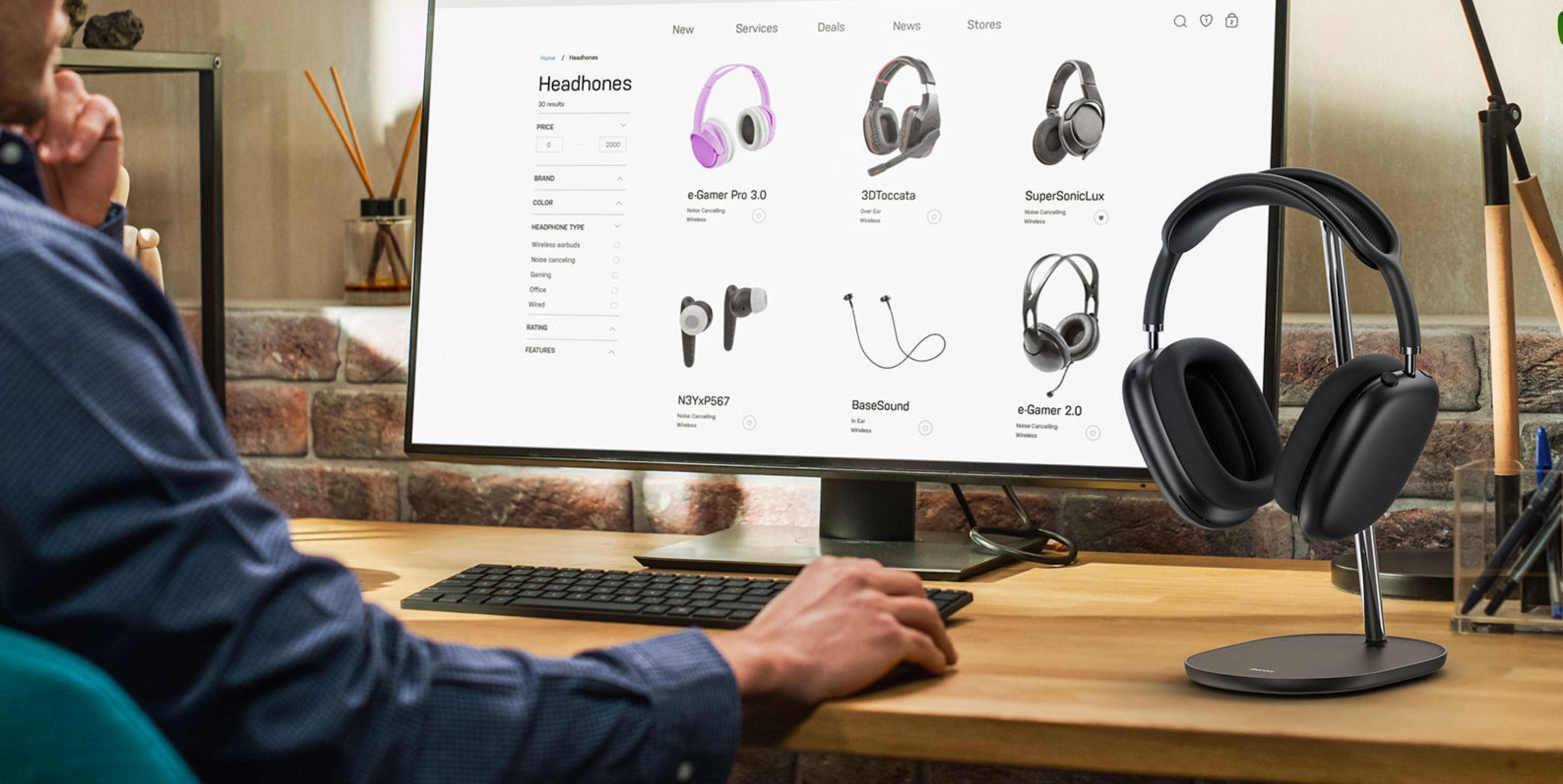 Benks Grand Headphone Stand hliníkový stojánek pro AirPods Max Black