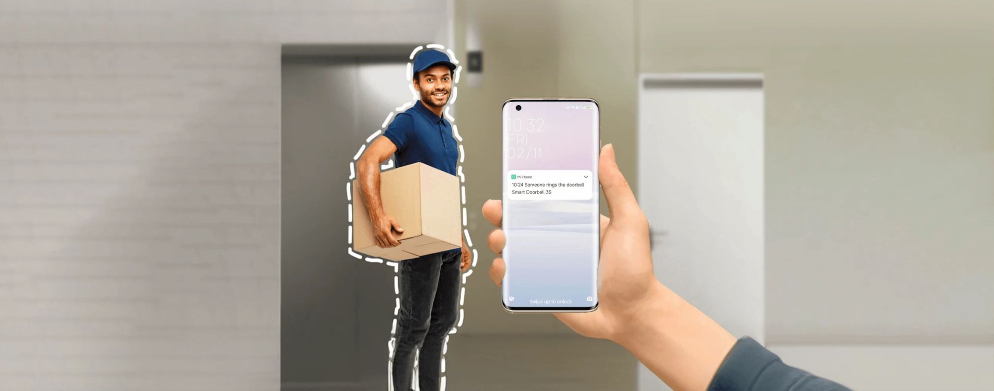 Xiaomi Smart Doorbell 3S domovní zvonek černý