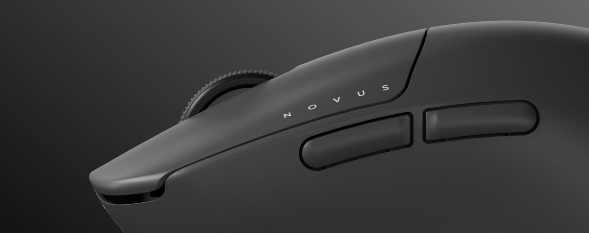 Dark Project Novus bezdrátová myš černošedá
