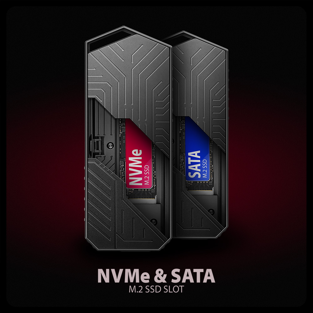 Podpora NVMe i SATA M.2 SSD disků v boxu AXAGON EEM2-GAM