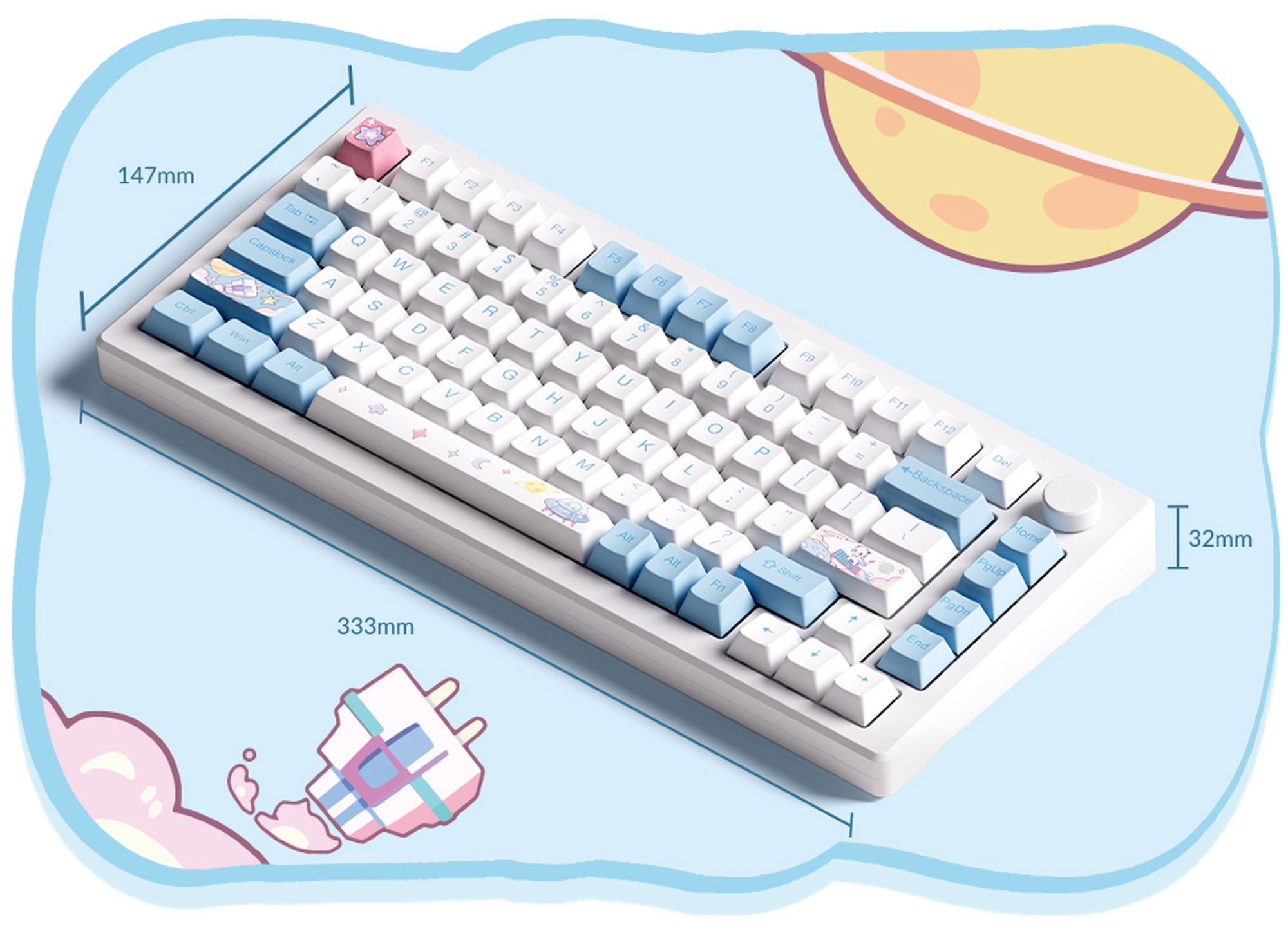 AKKO MOD 007 HE PC Stellar Journey herní klávesnice (US)