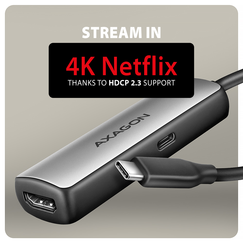 AXAGON RVC-HI8KPD – streamování 4K obsahu díky podpoře HDCP 2.3