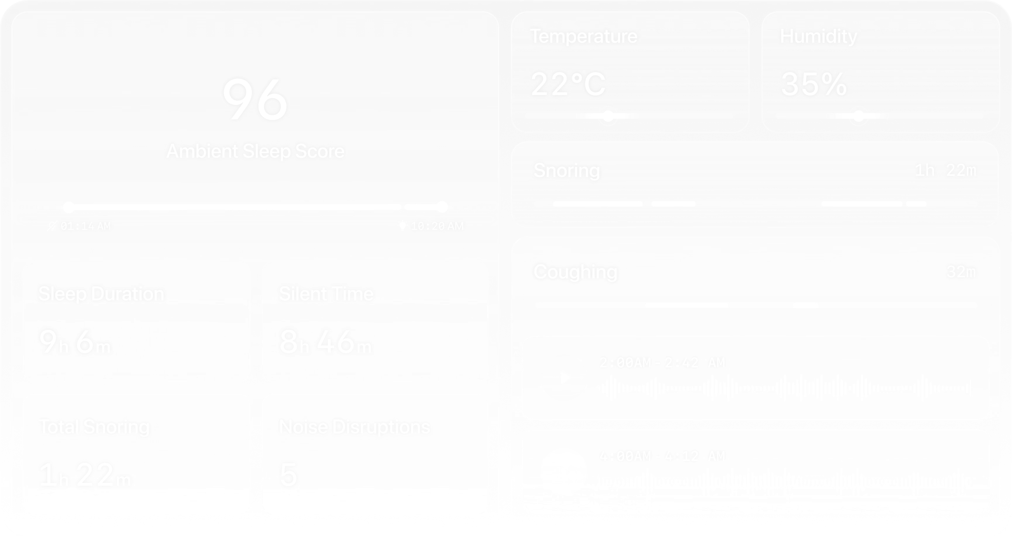 Sleep Dashboard UI