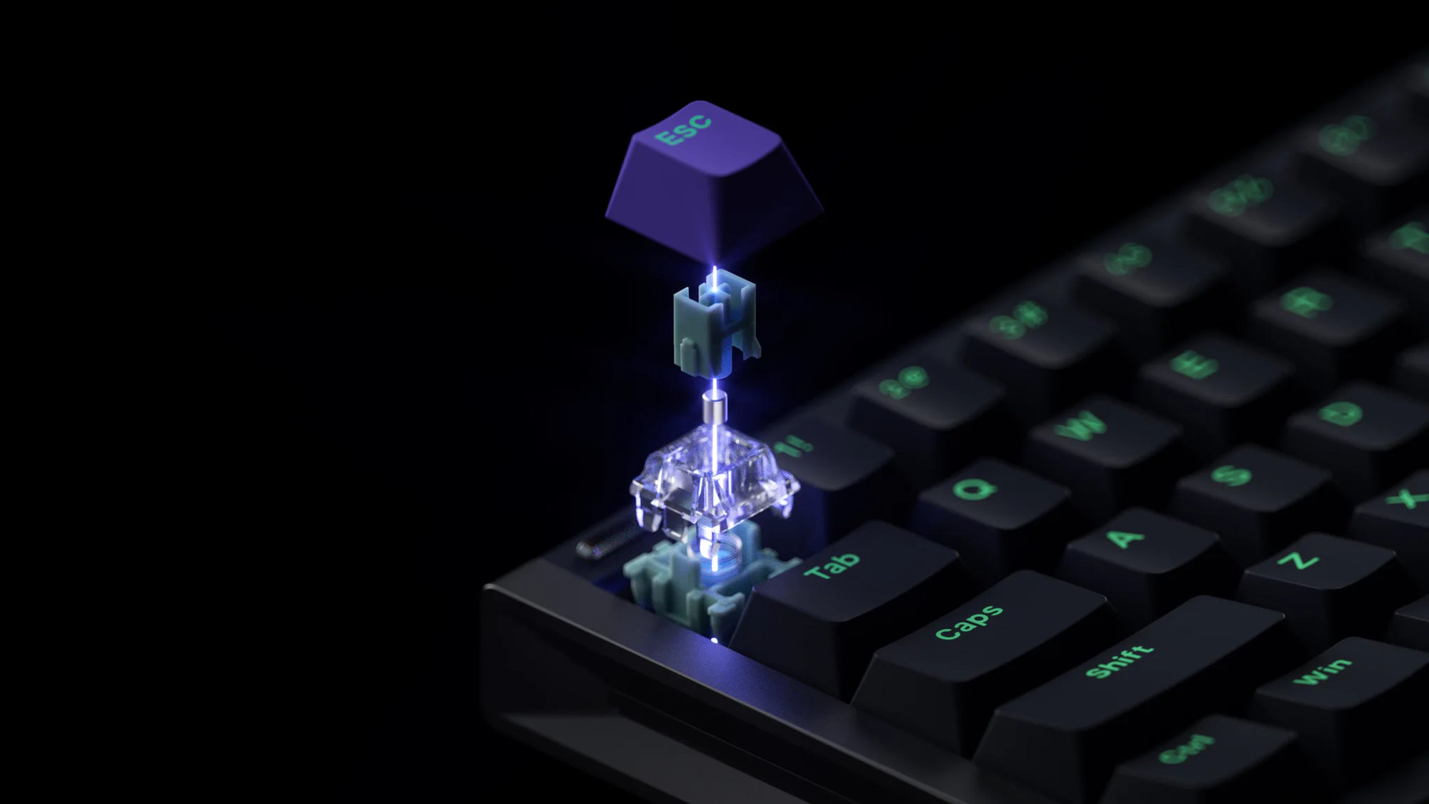 NuPhy BH65 HE Gateron Jade Gaming (US) herní klávesnice černá
