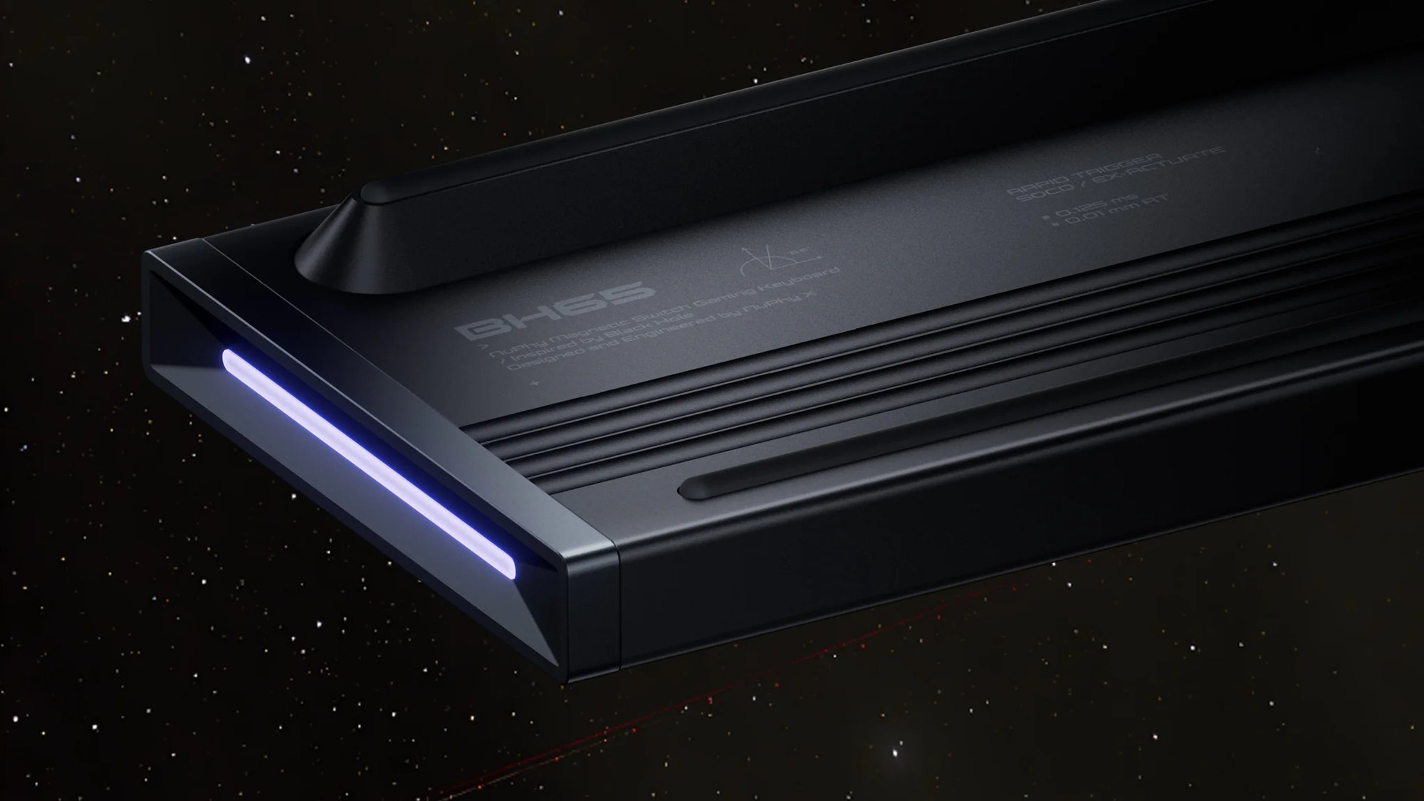 NuPhy BH65 HE Gateron Jade Gaming (US) herní klávesnice černá