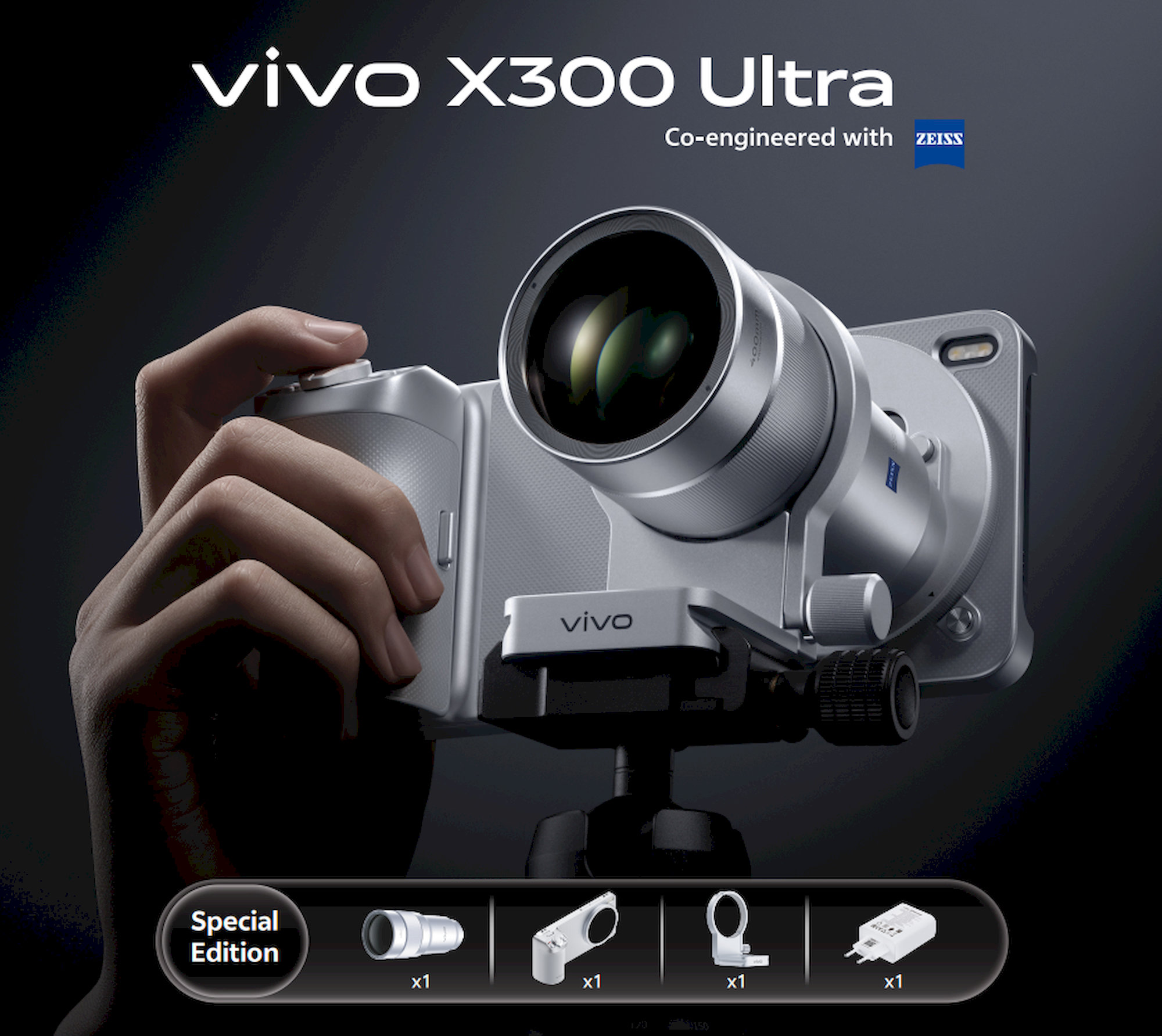 Vivo X300 Ultra 16GB/1TB čierny + sada foto príslušenstva