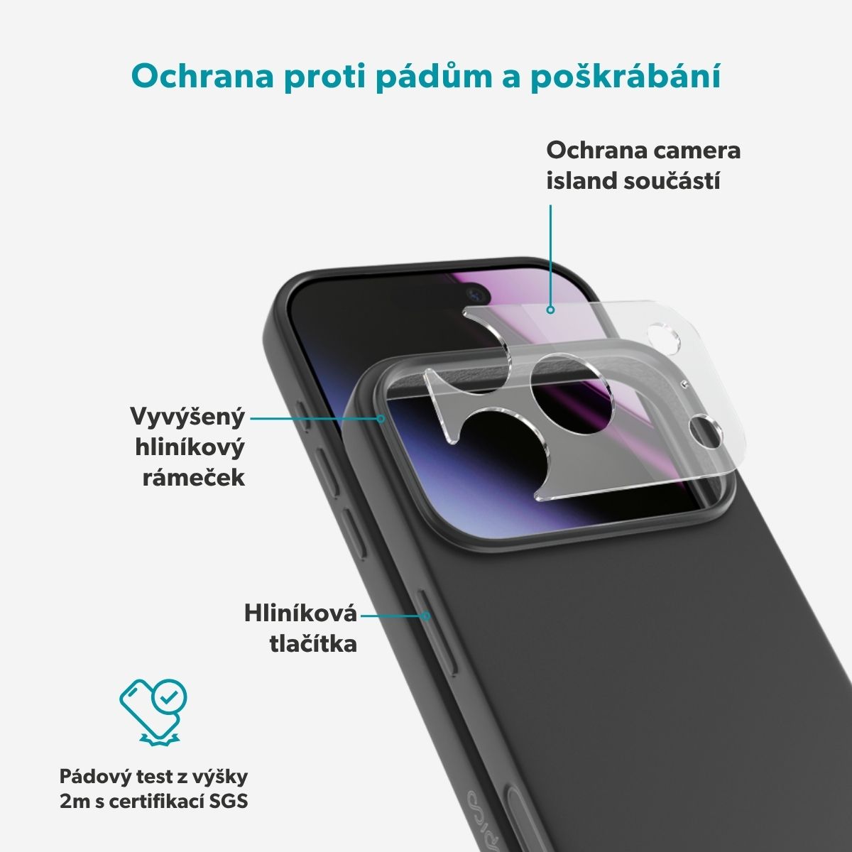 Epico Silicone Pro Mag+ MagSafe/Qi2 silikonový kryt iPhone 17 Pro Max/18 Pro Max černý