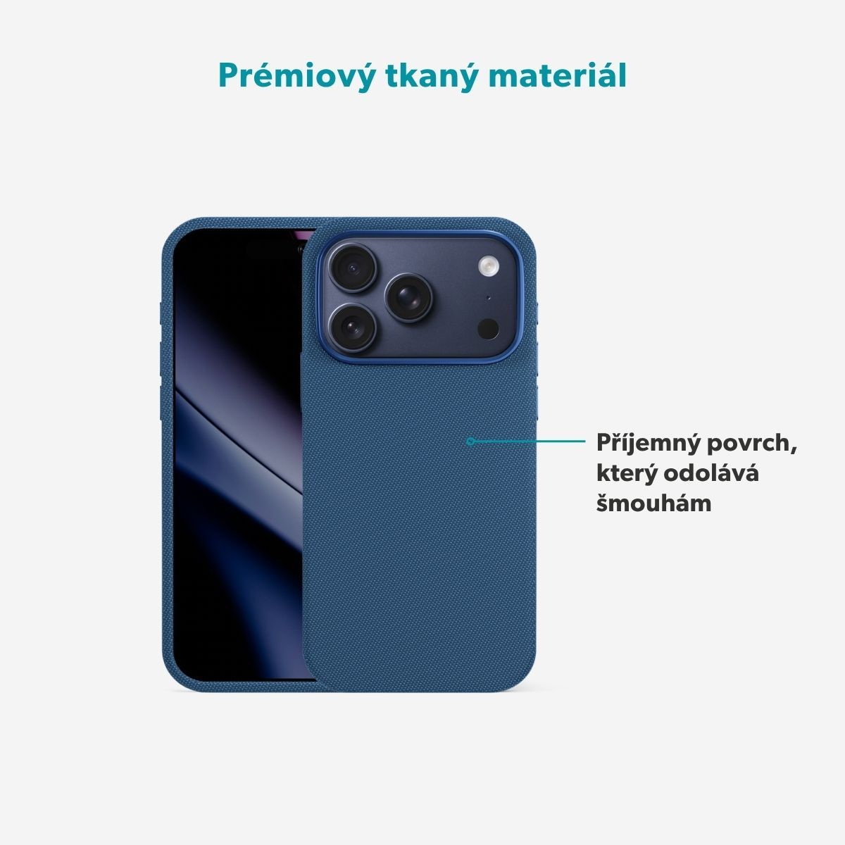 Epico SolidWoven Pro Mag+ MagSafe/Qi2 tkaný kryt iPhone 17 Pro Max/18 Pro Max černý