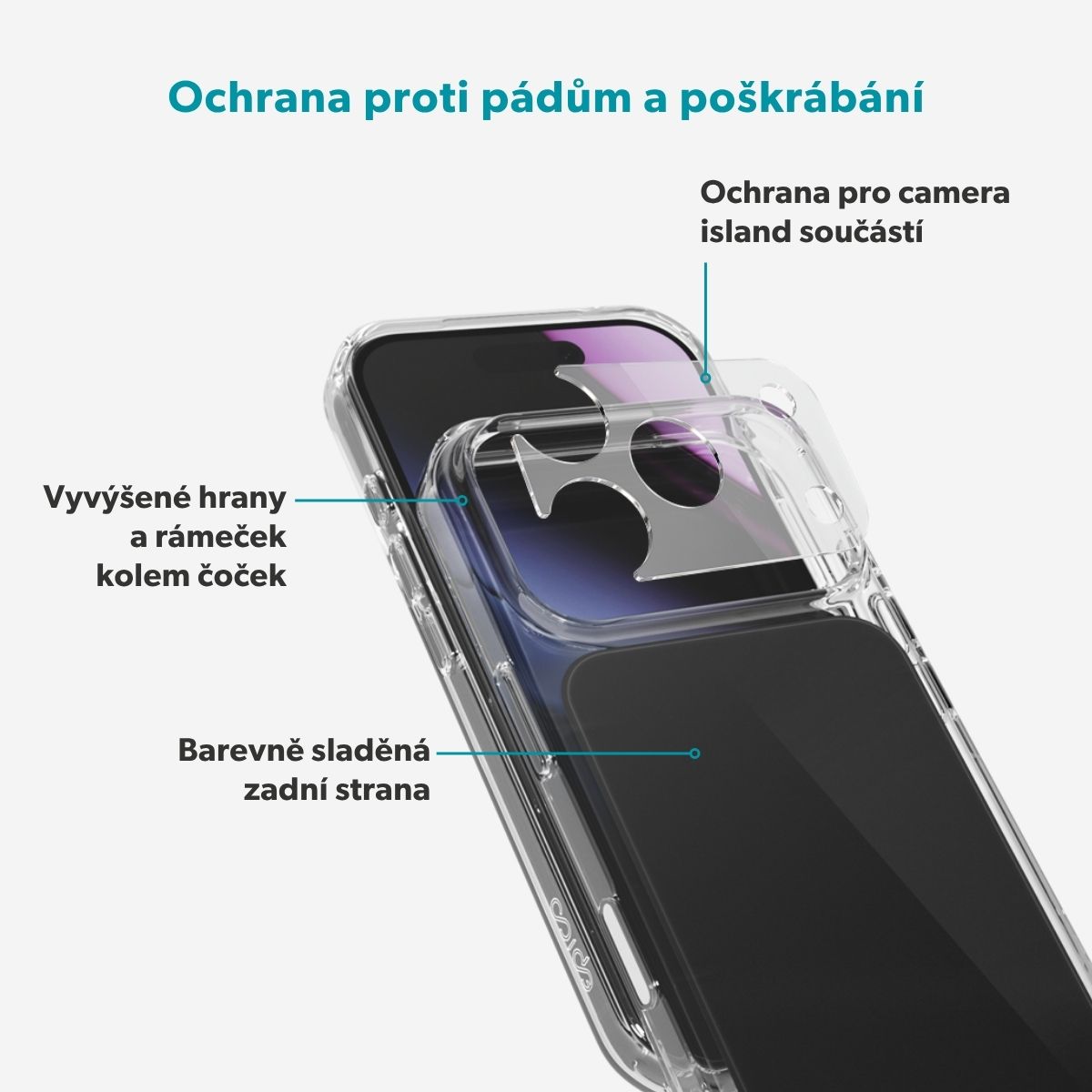 Epico Tile Mag+ MagSafe/Qi2 kryt iPhone 17 Pro/18 Pro černý