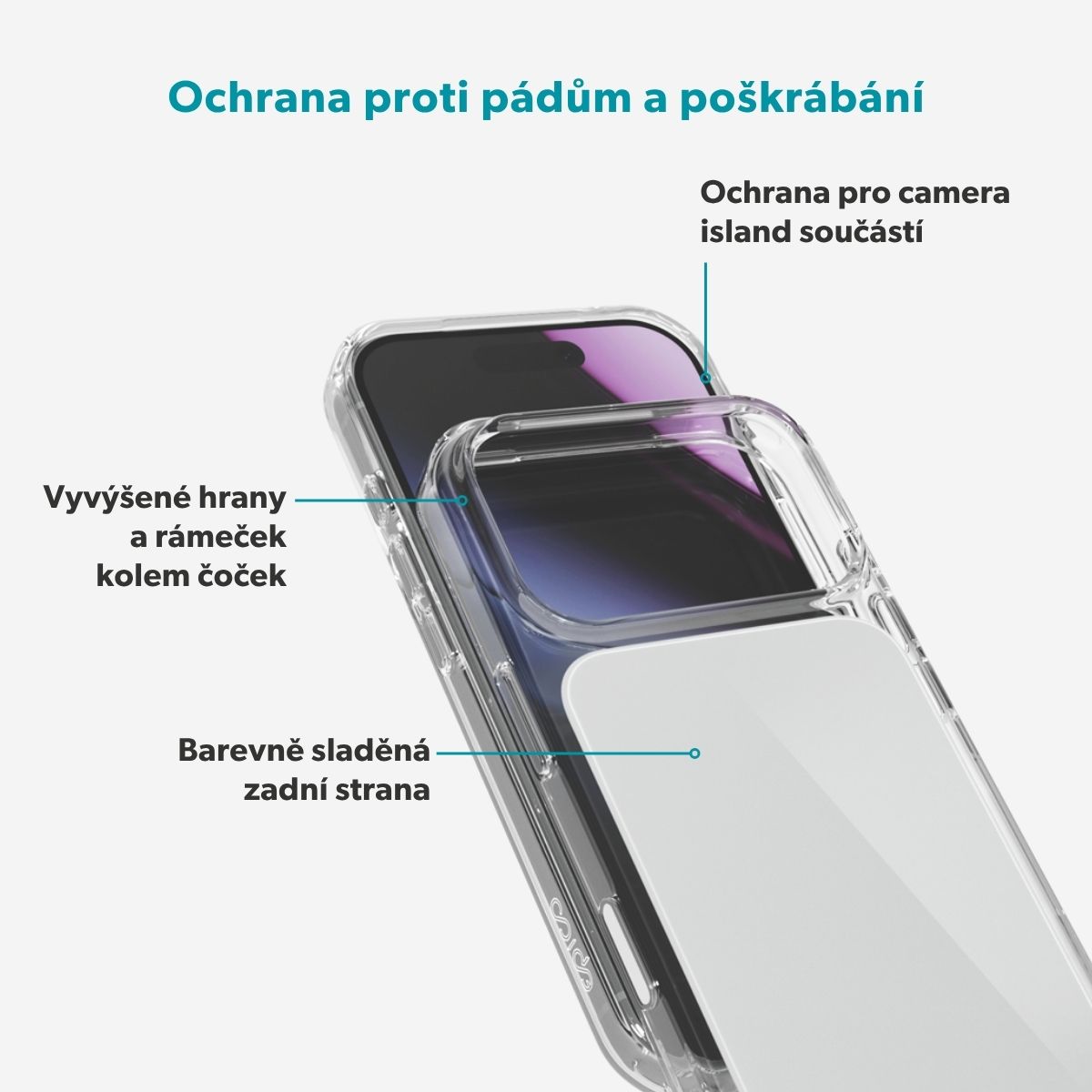 Epico Tile Mag+ MagSafe/Qi2 kryt iPhone 17 Pro/18 Pro šedý