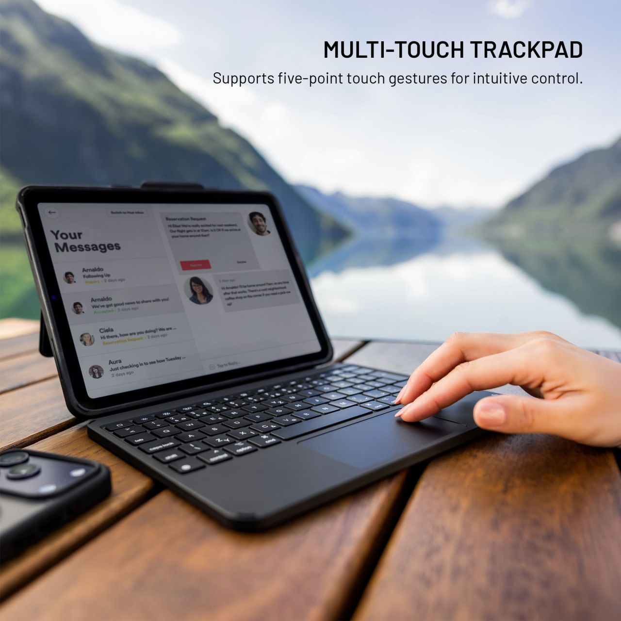 FIXED Typee Enduro pouzdro s USB-C klávesnicí iPad Pro 11" (2018-2022)/iPad Air 11" (2020-2026), CZ