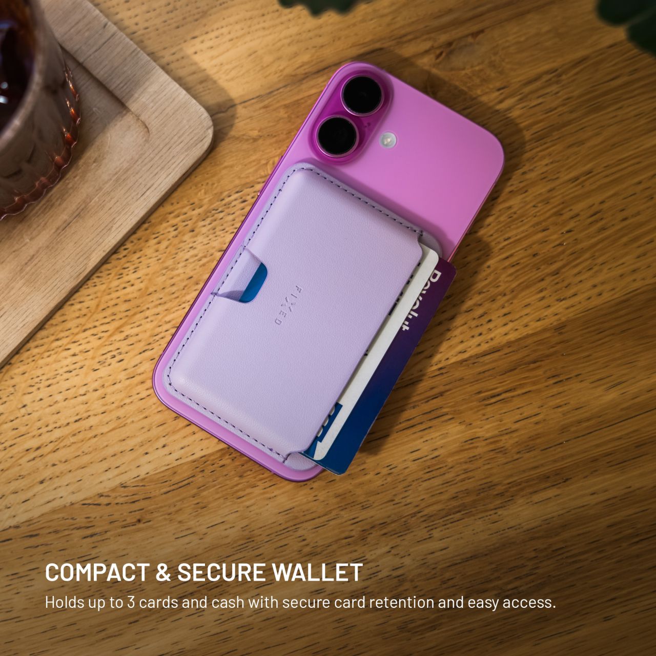 FIXED MagWallet Slim MagSafe peněženka černá