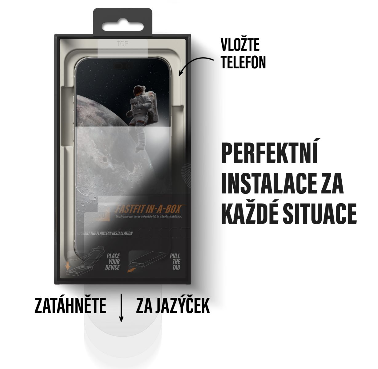 PanzerGlass Ceramic II sklo Apple iPhone 18 Pro/17 Pro s bezprašným instalačním boxem