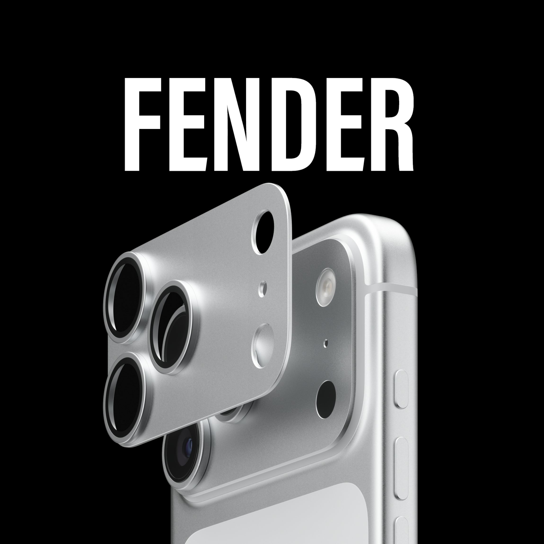 PanzerGlass FENDER hliníková ochrana fotoaparátu iPhone 18 Pro Black (černý)
