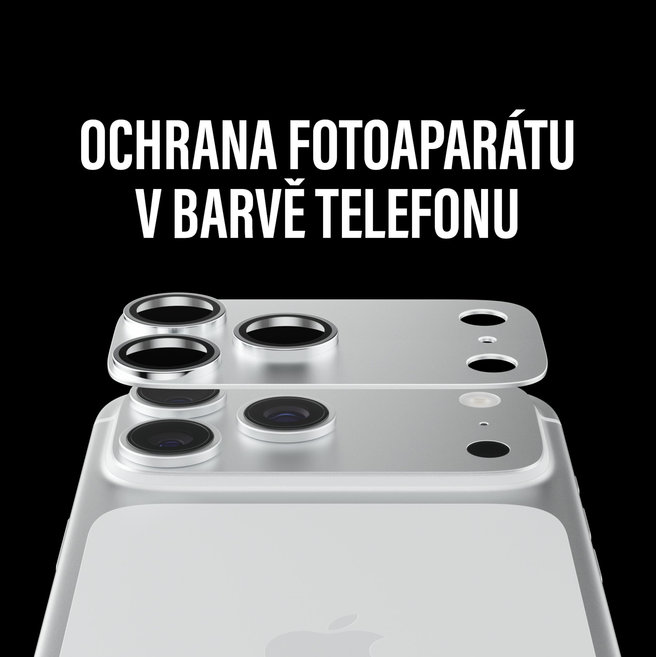 PanzerGlass FENDER hliníková ochrana fotoaparátu iPhone 18 Pro Black (černý)