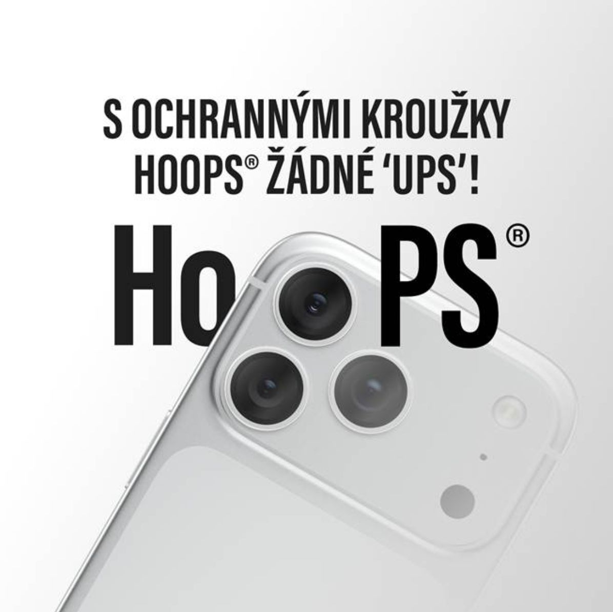 PanzerGlass Hoops ochranné kroužky Apple iPhone 18 Pro/Pro Max čiré