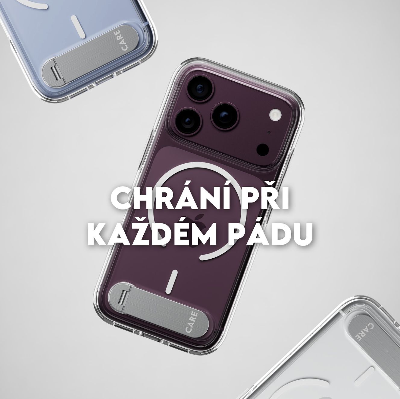 PanzerGlass CARE KickStand MagSafe kryt Apple iPhone 18 Pro/17 Pro Smokey kouřový/černý
