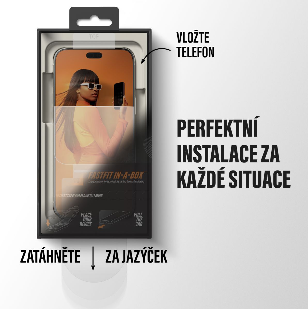 PanzerGlass Privacy sklo Apple iPhone 18 Pro Max s bezprašným instalačním boxem