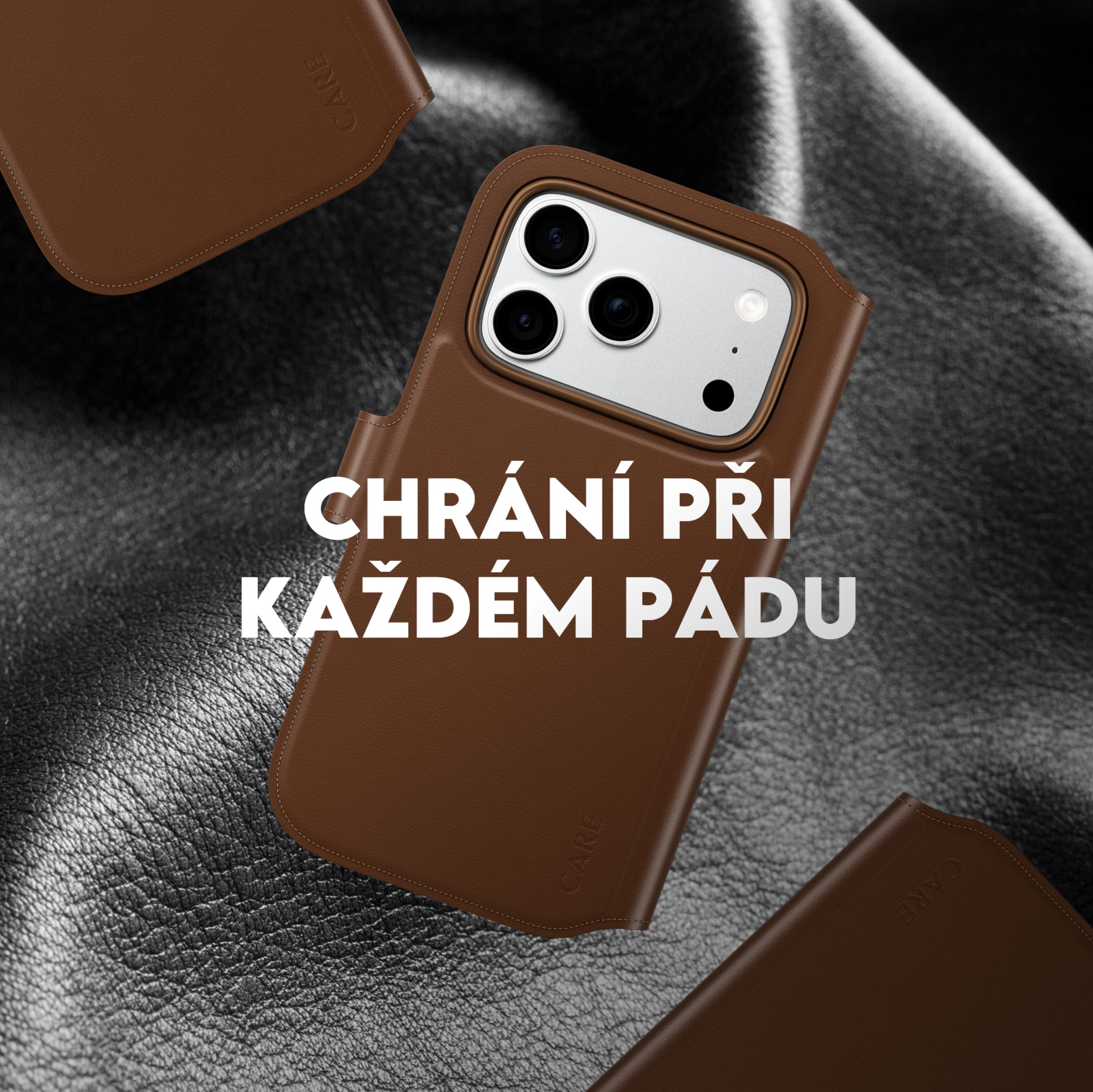 PanzerGlass CARE Tango 2v1 Wallet MagSafe pouzdro Apple iPhone 18 Pro Max/17 Pro Max hnědé