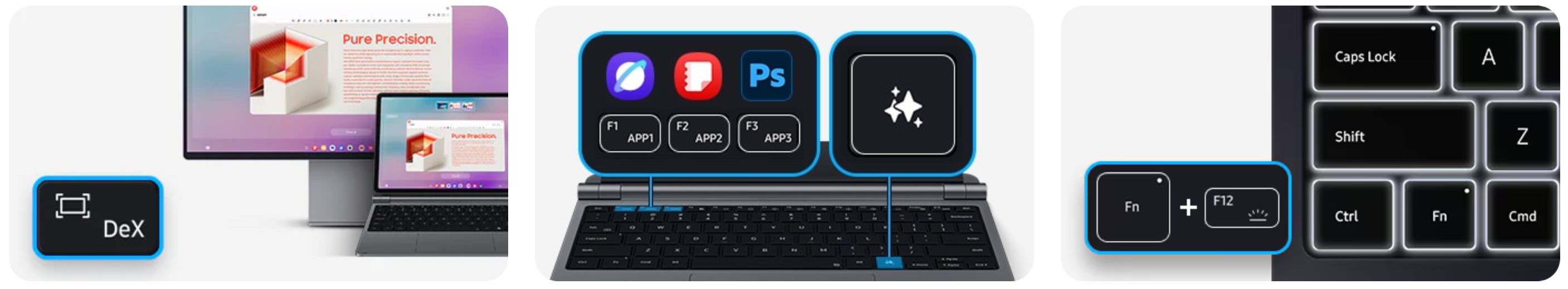 Samsung Pro klávesnice Galasxy Tab S12+ černá