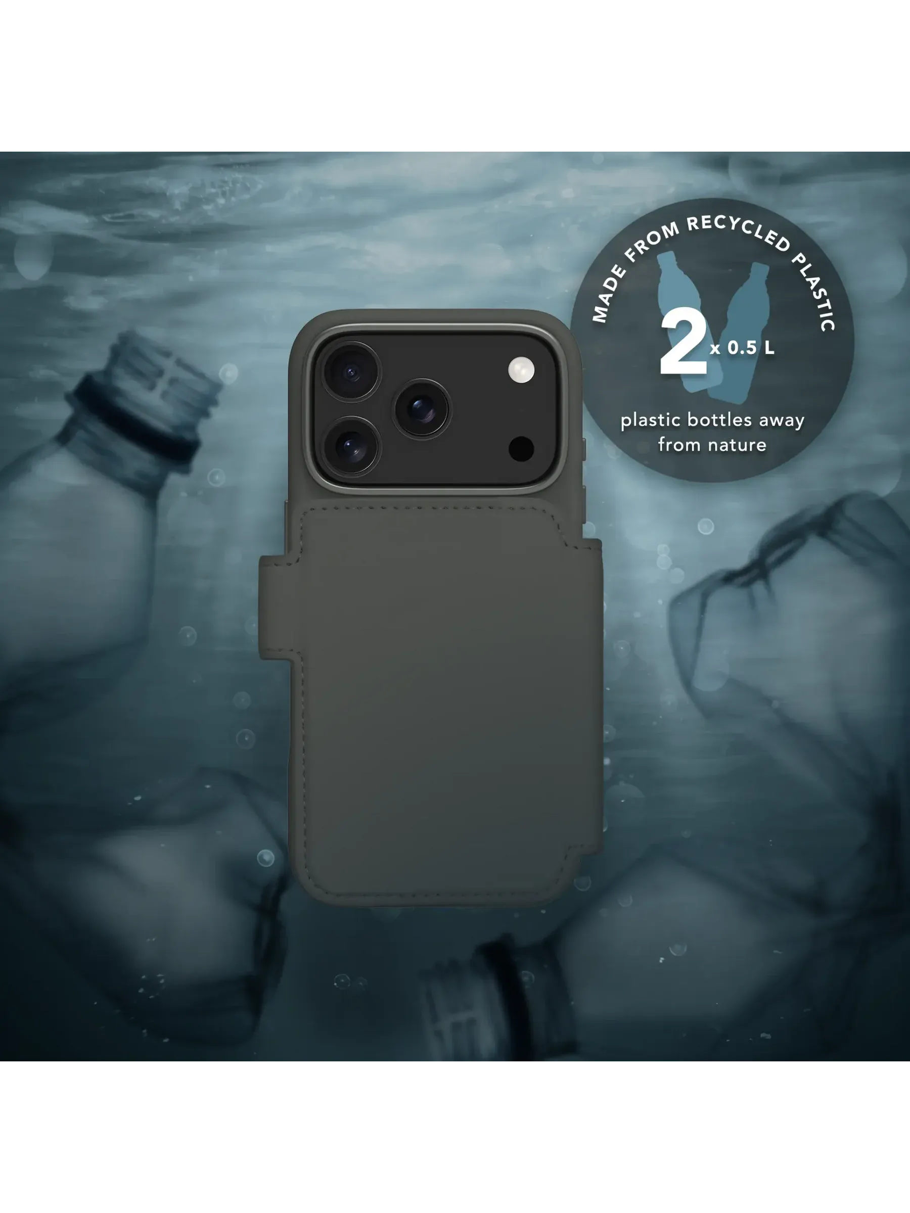 dbramante1928 Lynge ICON MagSafe flip pouzdro iPhone 18 Pro/17 Pro midnight