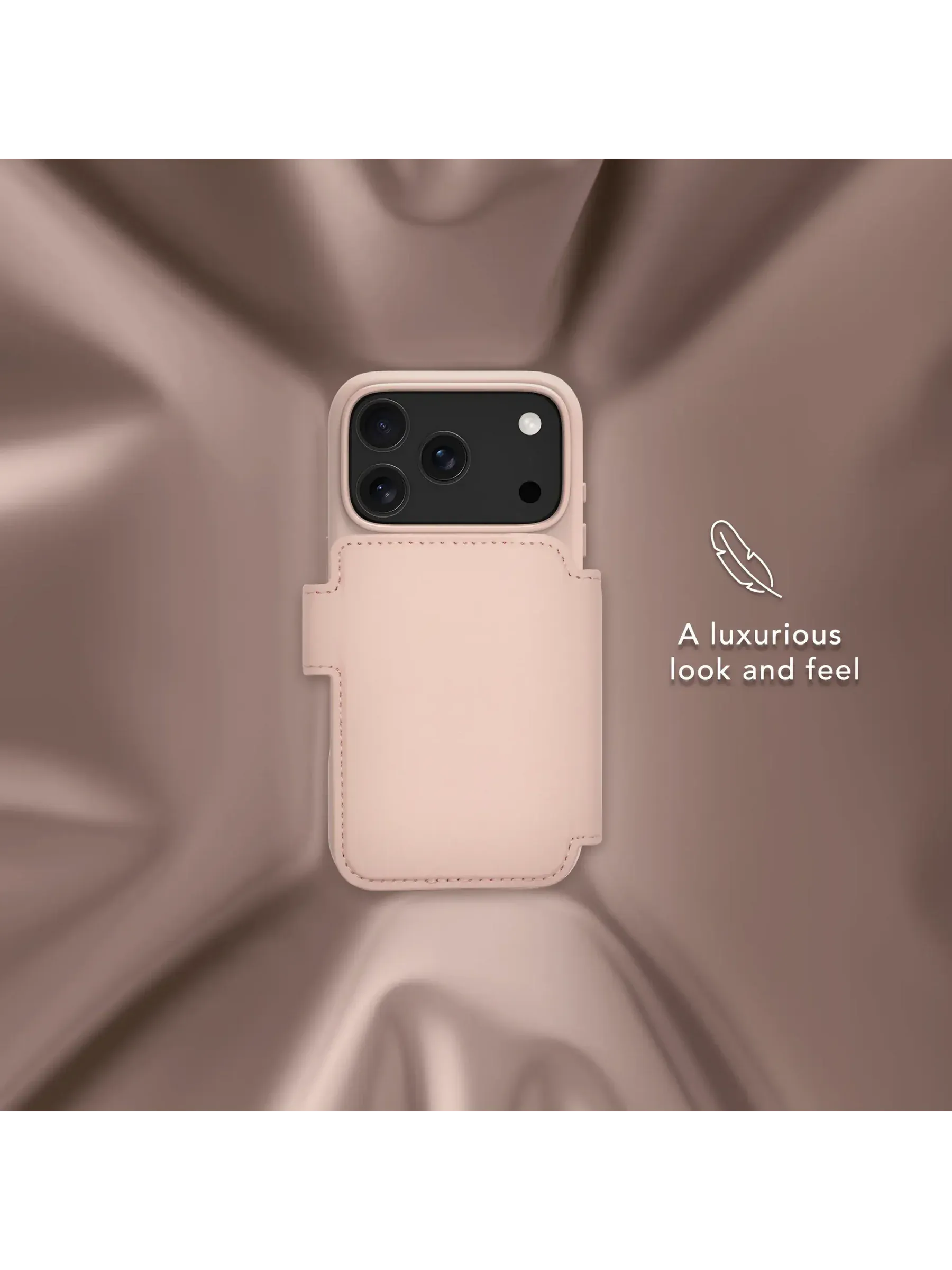 dbramante1928 Lynge ICON MagSafe flip pouzdro iPhone 18 Pro/17 Pro midnight