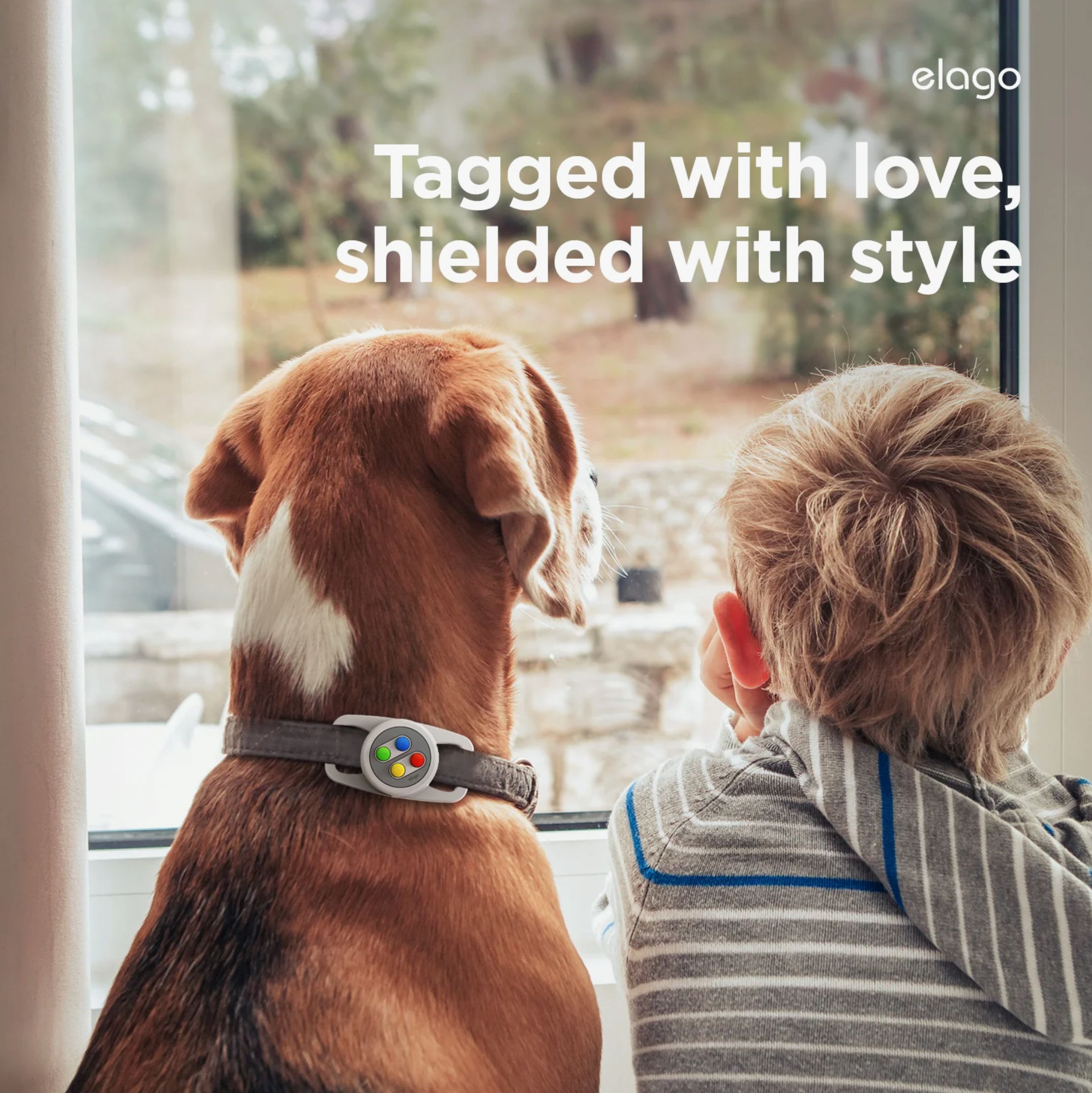 ELAGO W5 Pet Collar pouzdro pro Apple AirTag černé