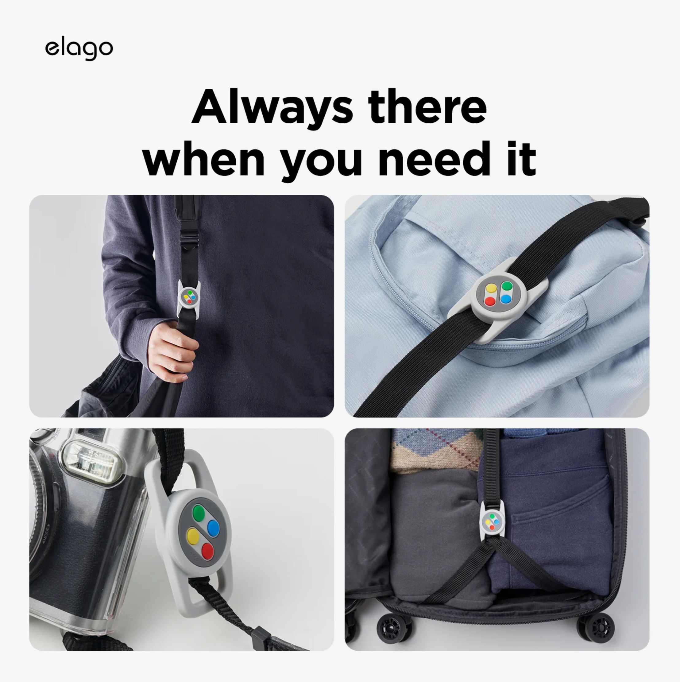 ELAGO W5 Pet Collar pouzdro pro Apple AirTag černé
