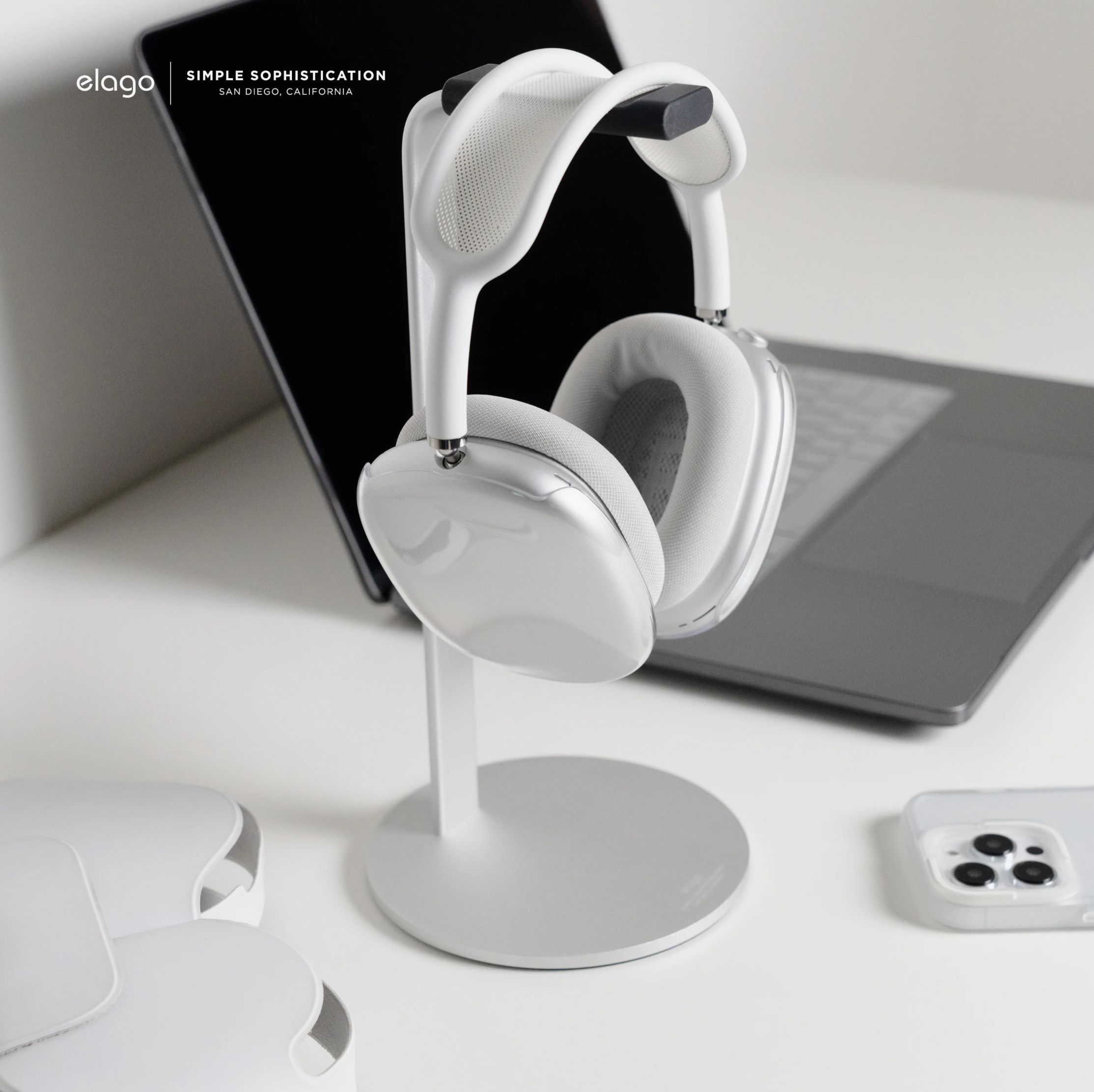ELAGO Clear Case kryt pro Apple Airpods Max čirá
