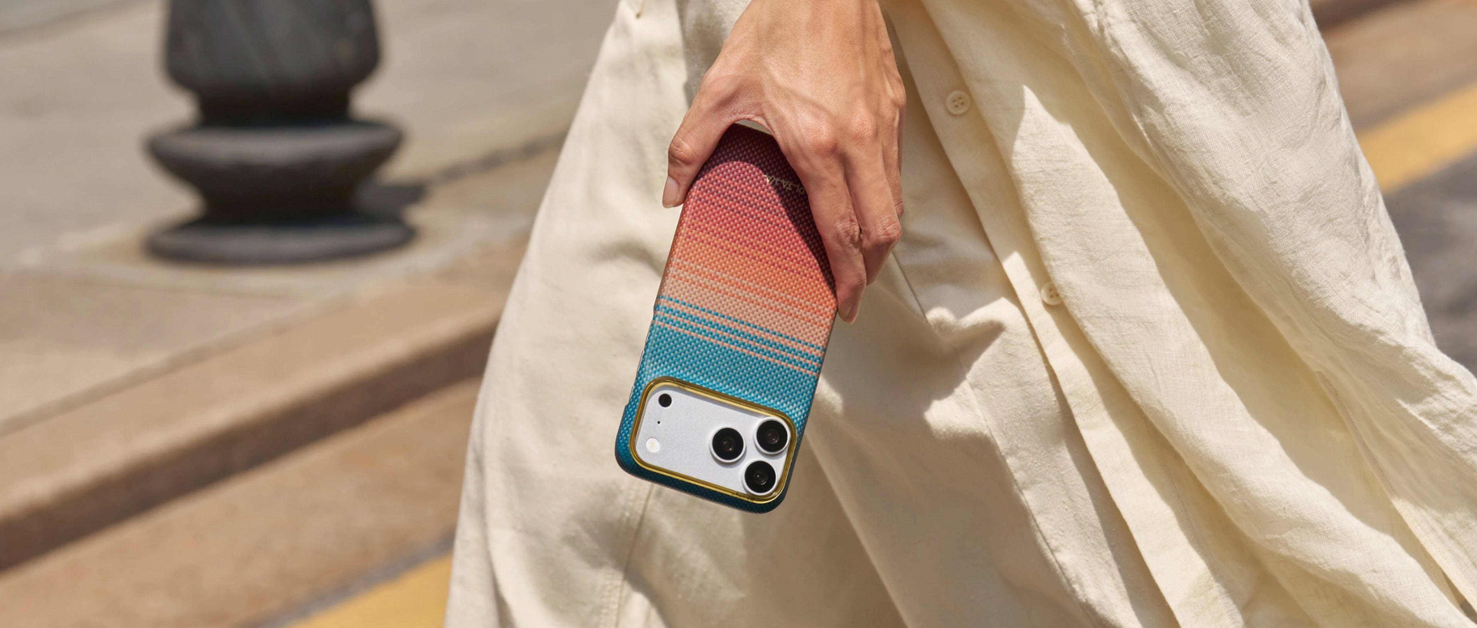 Pitaka Edge Case MagSafe kryt iPhone 18 Pro California Dream 01