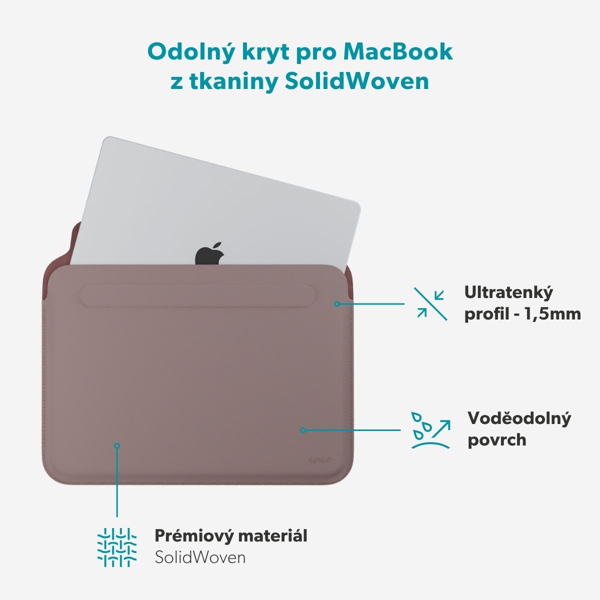 Epico SolidWoven Sleeve pouzdro MacBook Air 15" tmavě modré