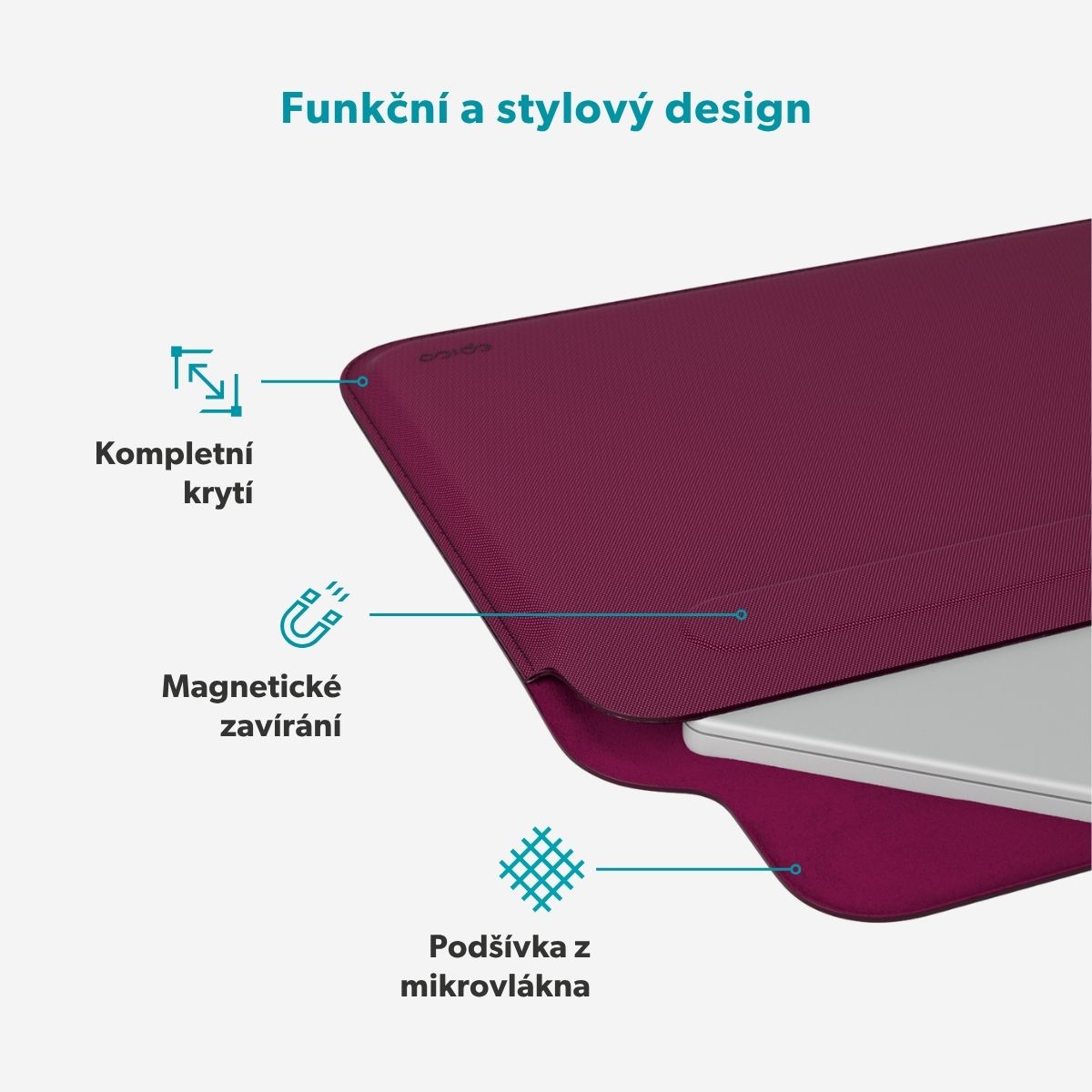 Epico SolidWoven Sleeve pouzdro MacBook Air 15" tmavě modré