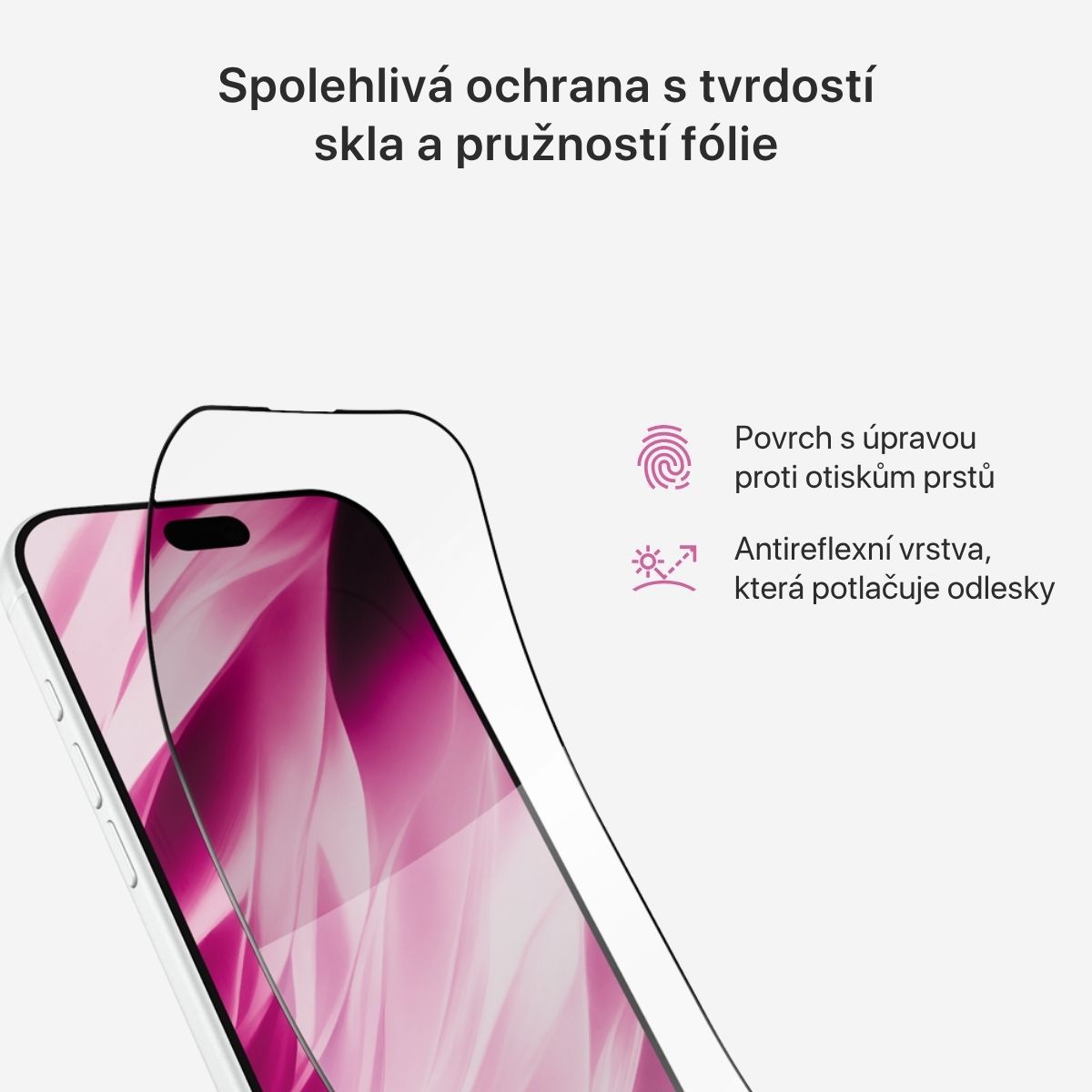 iWant AntiReflective Flexiglass 3D ochranné sklo pro iPhone 17 Pro Max/18 Pro Max