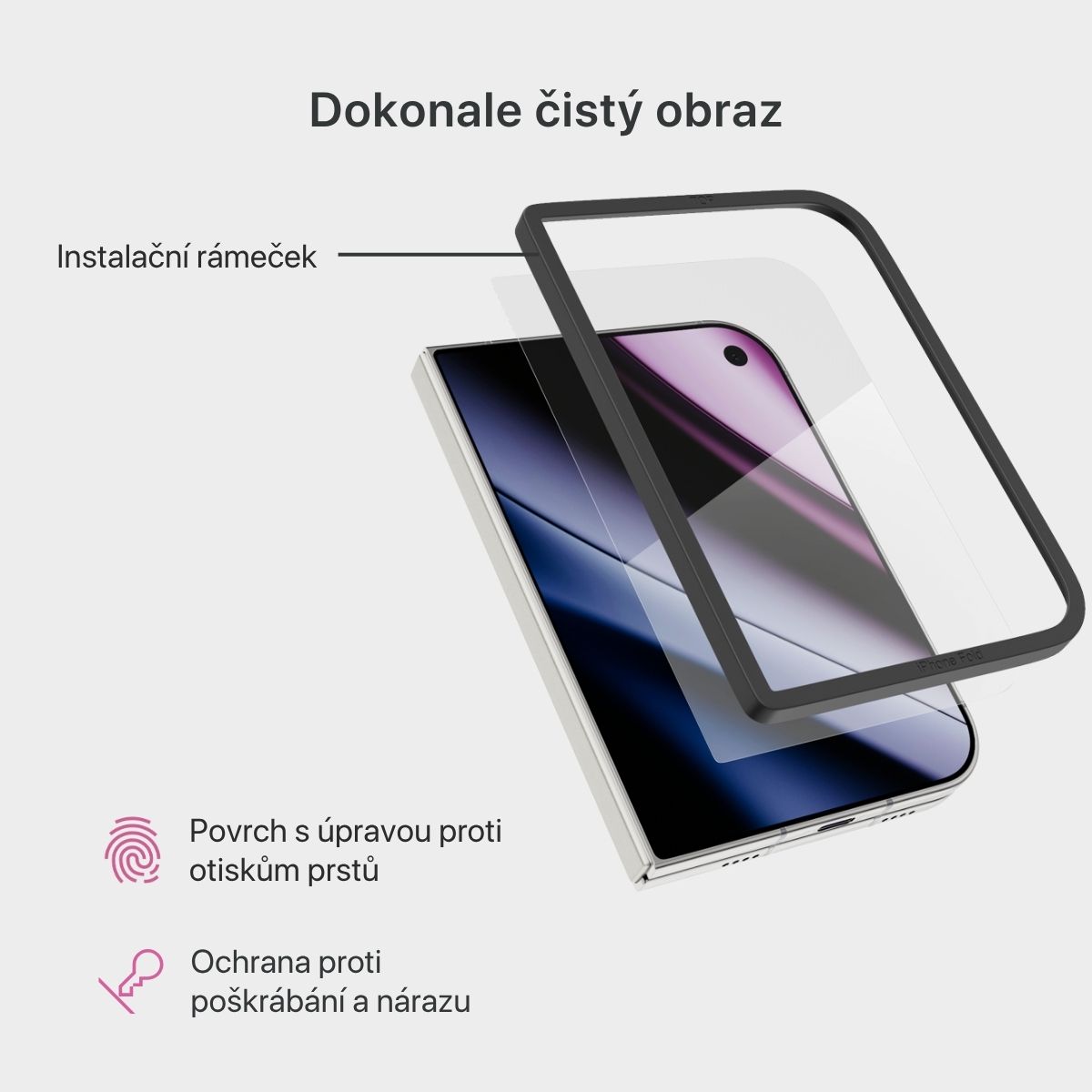 iWant AntiReflective Glass 2,5D ochranné sklo s aplikátorem Phone Duo